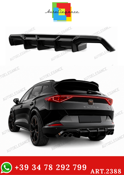 💫ART.2388 Diffusore Posteriore Nero Lucido per Cupra Formentor MK1 2020-2024💫