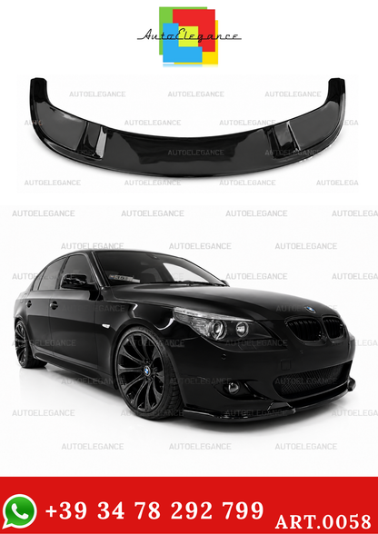 0058🔥SPLITTER ANTERIORE ADATTO PER BMW SERIE 5 E60 E61 M TECH ABS NERO LAMA🔥