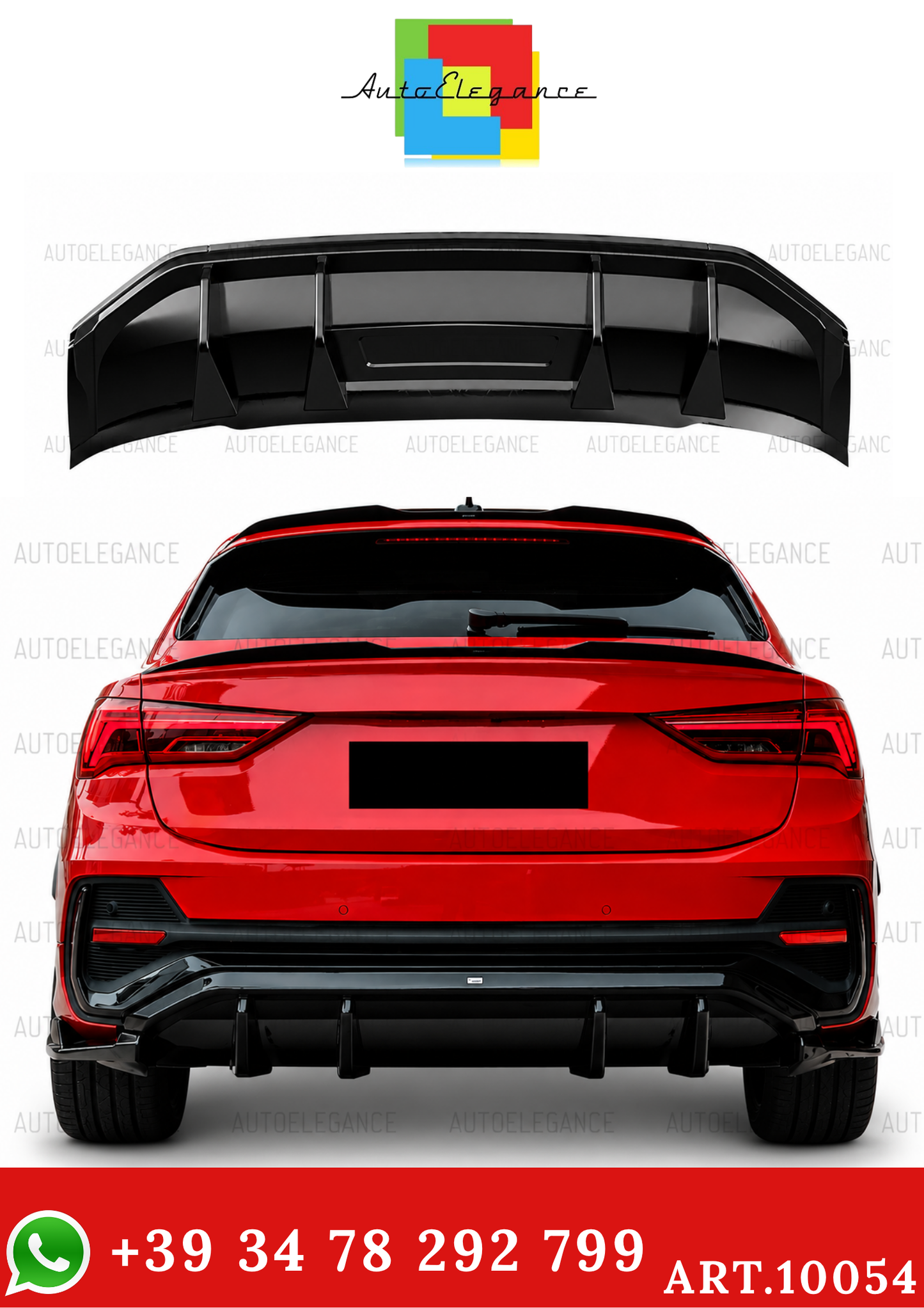 💫ART.10054 Diffusere Posteriore per AUDI Q3 S-Line Sportback F3 2019-2025💫