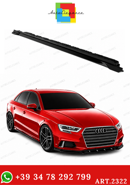 💫ART.2322 SOTTO MINIGONNE AUDI A3 8V FACELIFT SEDAN 2016-2020 Nero Lucido💫