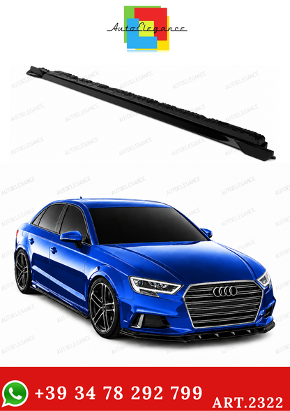 💫ART.2322 SOTTO MINIGONNE AUDI A3 8V FACELIFT SEDAN 2016-2020 Nero Lucido💫