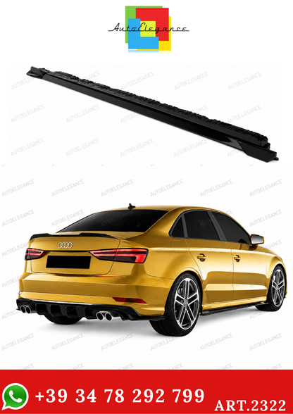 💫ART.2322 SOTTO MINIGONNE AUDI A3 8V FACELIFT SEDAN 2016-2020 Nero Lucido💫