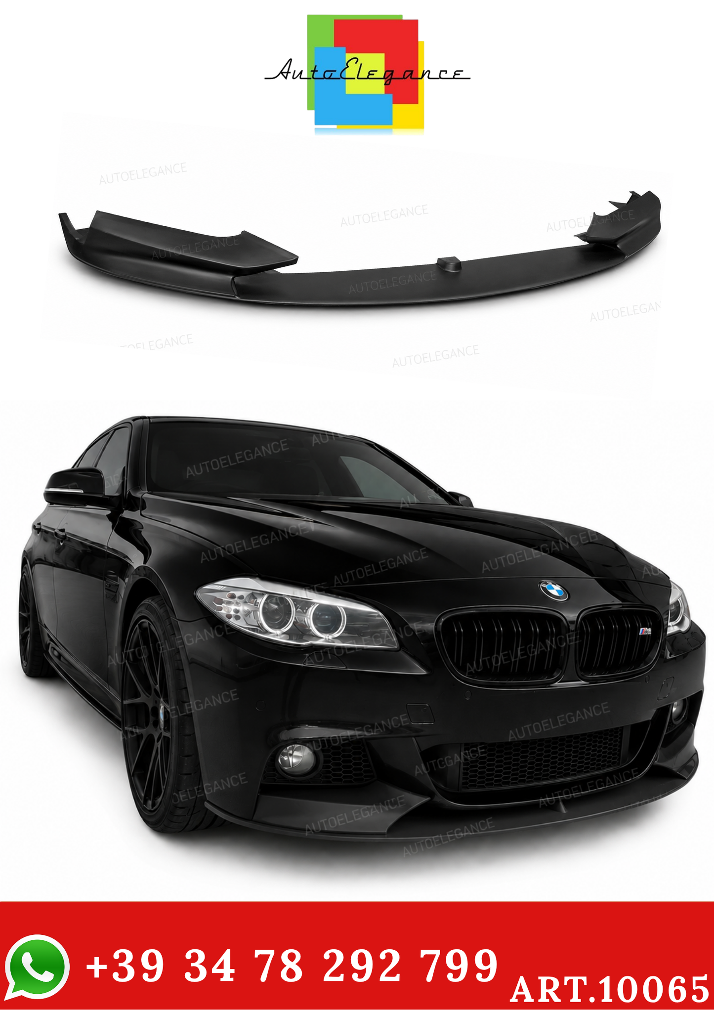 💫ART.10065 Splitter Anteriore PERFORMANCE PER BMW F10/ F11 / F18 11-16💫