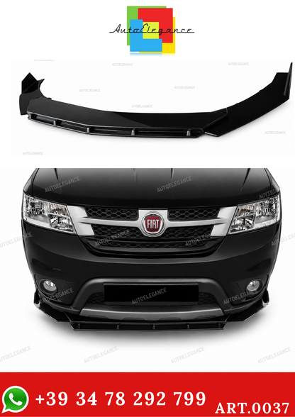 FIAT FREEMONT FRONT BUMPER SPLITTER GLOSSY BLACK RS LOOK