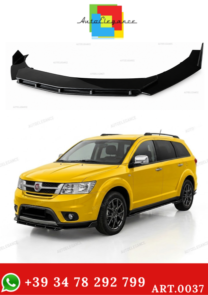 FIAT FREEMONT FRONT BUMPER SPLITTER GLOSSY BLACK RS LOOK