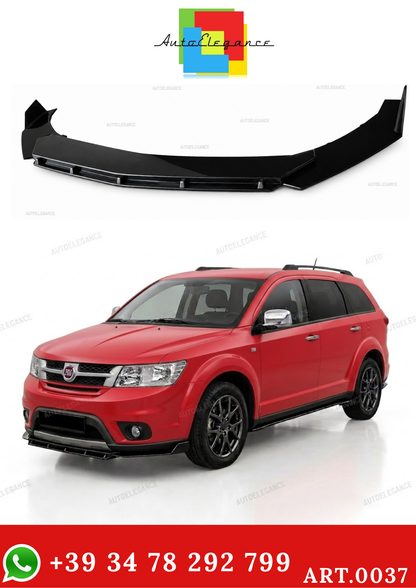 FIAT FREEMONT FRONT BUMPER SPLITTER GLOSSY BLACK RS LOOK