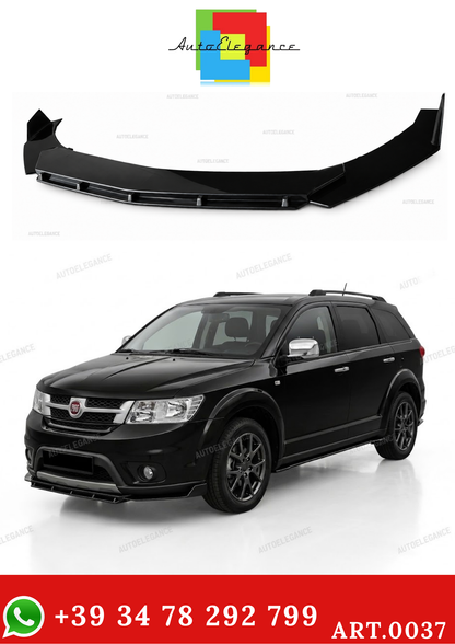 FIAT FREEMONT FRONT BUMPER SPLITTER GLOSSY BLACK RS LOOK