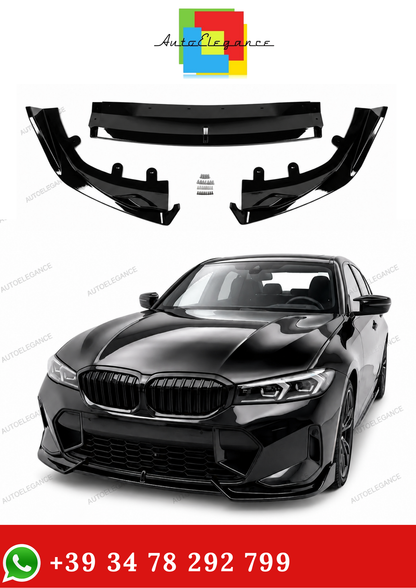 💫Splitter Anteriore per BMW Serie 3 G20 G21 LCI 2022-2026 Nero Lucido💫