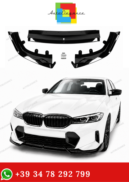 💫Splitter Anteriore per BMW Serie 3 G20 G21 LCI 2022-2026 Nero Lucido💫