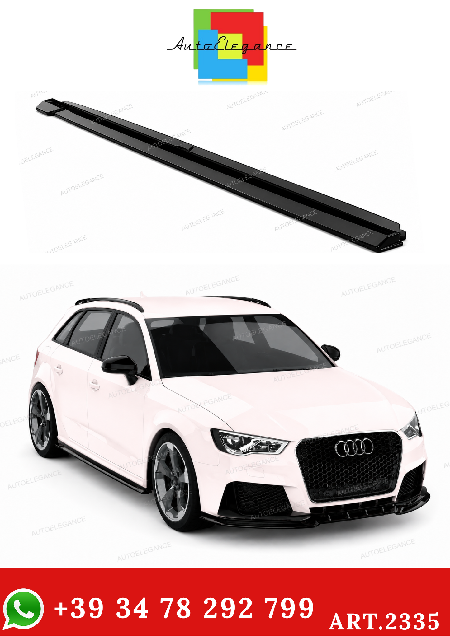 💫ART.2335 SOTTOMINIGONNE RS3 8V SPORTBACK 2015 - 2016💫
