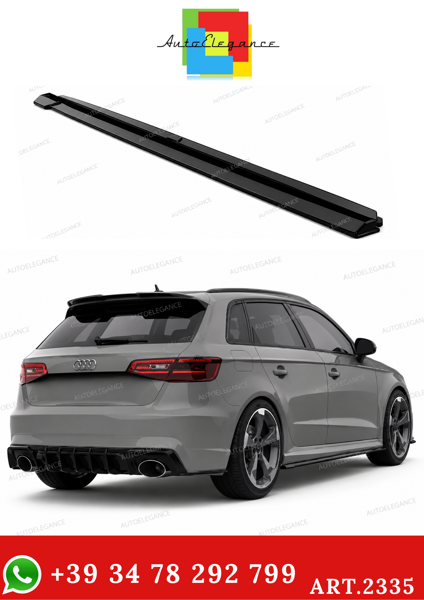 2335 ⭐SottoMinigonne adatte per Audi Q5 S-Line SUV Sportback Mk2 Facelift 20–24⭐