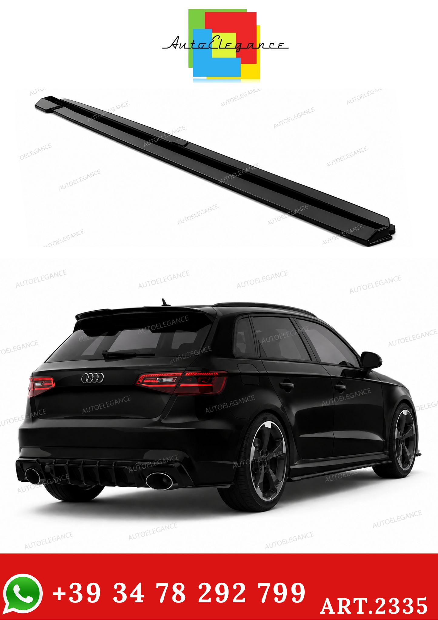 2335 ⭐SottoMinigonne adatte per Audi Q5 S-Line SUV Sportback Mk2 Facelift 20–24⭐
