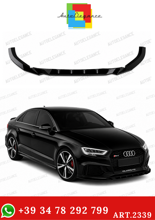 2339⭐Splitter anteriore adatto per Audi RS3 8V Facelift Sportback (2017–2019)⭐