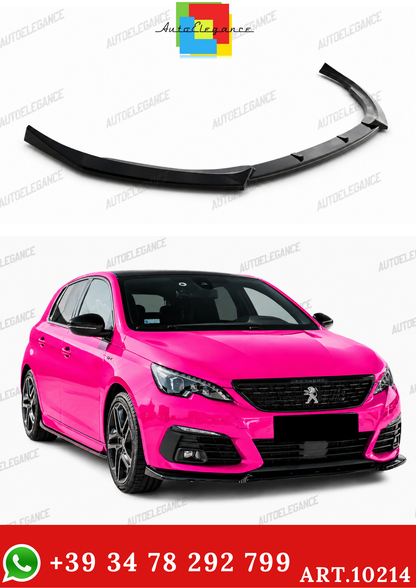 💫ART.10214 SPLITTER ANTERIORE PER PEUGEOT 308 GT 2017-2021💫