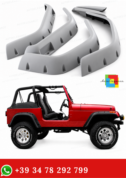 💥2098 FENDERS FITS JEEP WRANGLER YJ 1987-1996 RAW💥