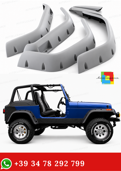 💥2098 FENDERS FITS JEEP WRANGLER YJ 1987-1996 RAW💥