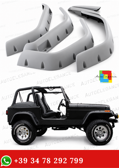 💥2098 FENDERS FITS JEEP WRANGLER YJ 1987-1996 RAW💥