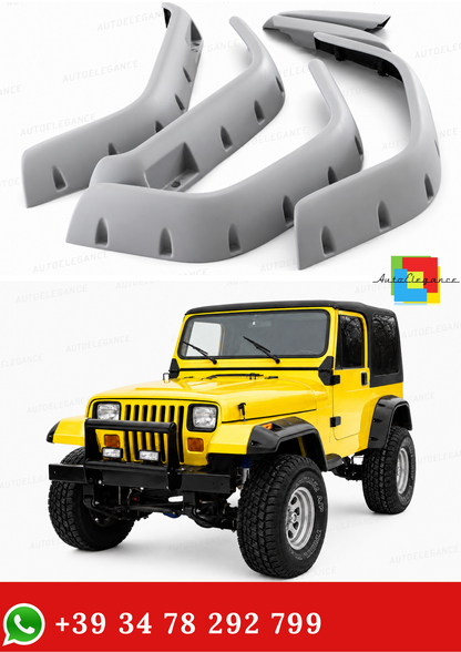 💥2098 FENDERS FITS JEEP WRANGLER YJ 1987-1996 RAW💥