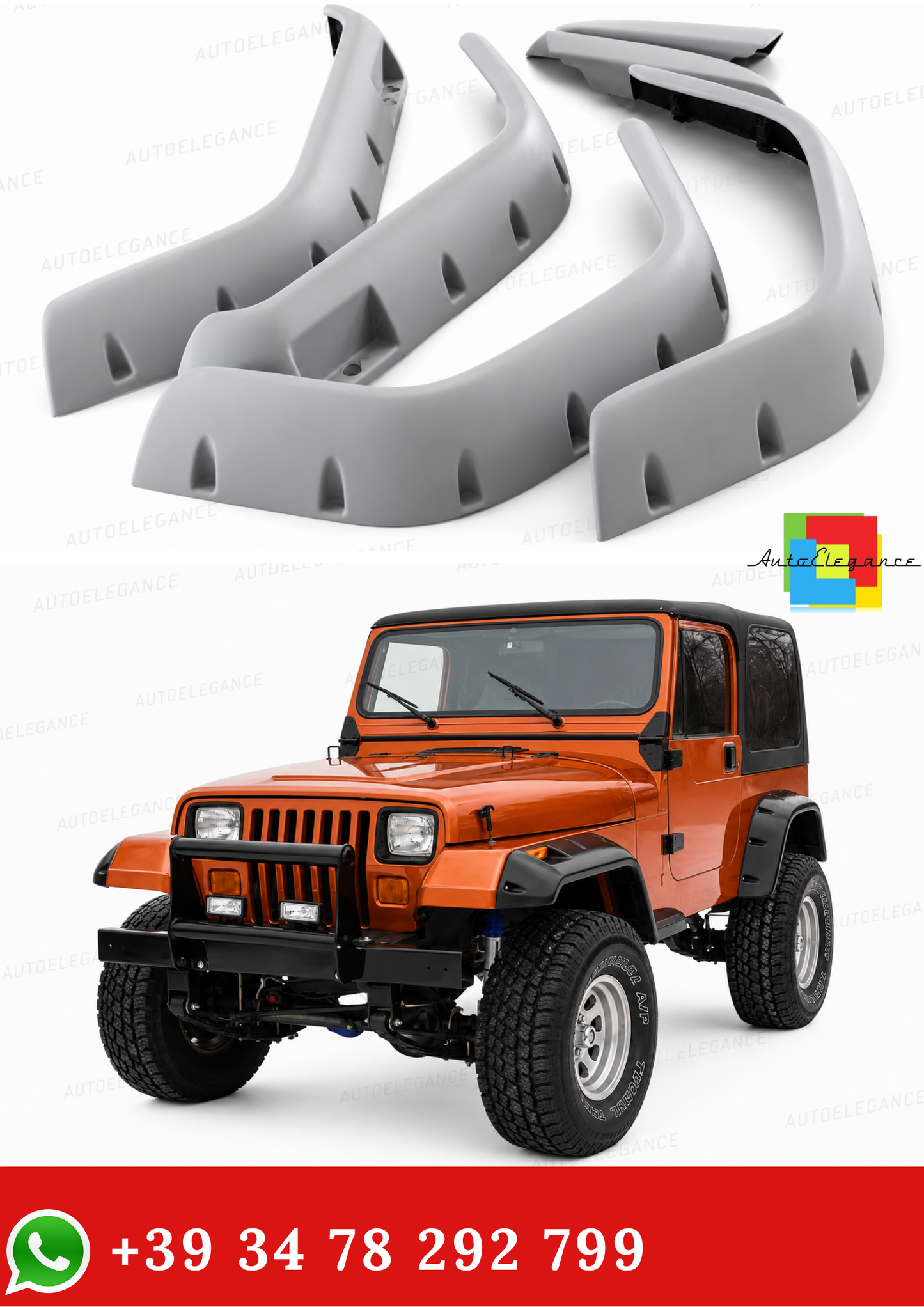 💥2098 FENDERS FITS JEEP WRANGLER YJ 1987-1996 RAW💥