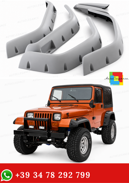 💥2098 FENDERS FITS JEEP WRANGLER YJ 1987-1996 RAW💥