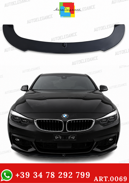 BMW 3 SERIES F30 F31 M FRONT BUMPER SPLITTER BLACK M SPORT 0069