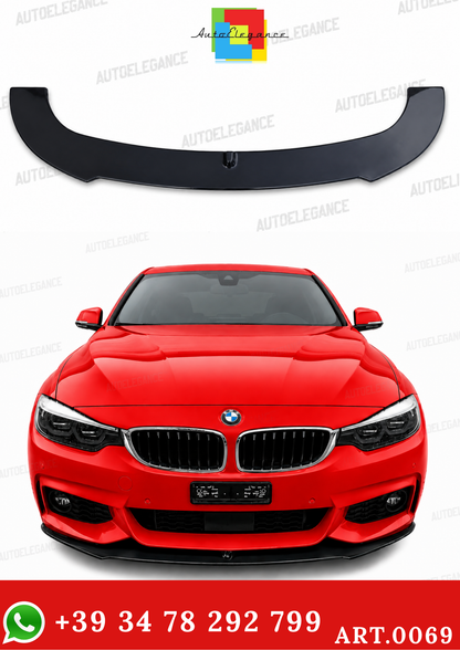BMW 3 SERIES F30 F31 M FRONT BUMPER SPLITTER BLACK M SPORT 0069