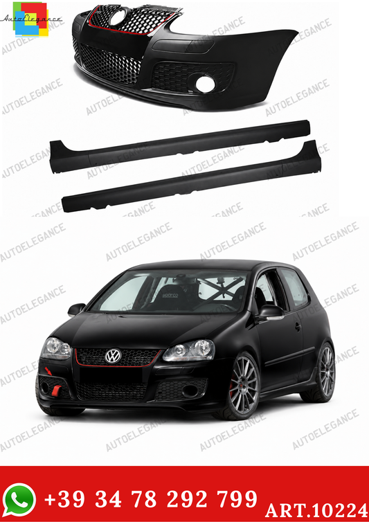 💫ART.10224 BODYKIT (PARAURTI + MINIGONNE) PER VW GOLF 5 LOOK GTI💫