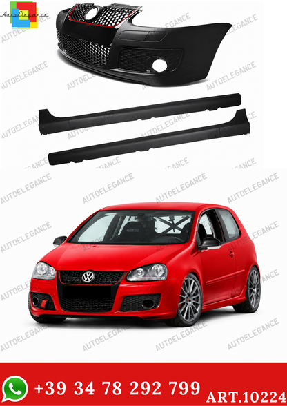 💫ART.10224 BODYKIT (PARAURTI + MINIGONNE) PER VW GOLF 5 LOOK GTI💫