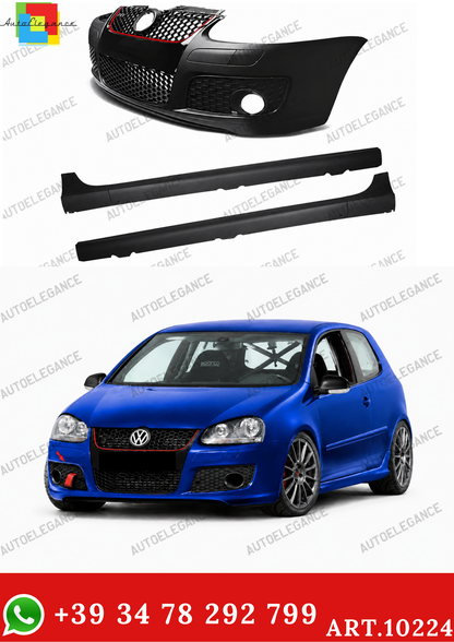 💫ART.10224 BODYKIT (PARAURTI + MINIGONNE) PER VW GOLF 5 LOOK GTI💫