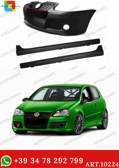 💫ART.10224 BODYKIT (PARAURTI + MINIGONNE) PER VW GOLF 5 LOOK GTI💫