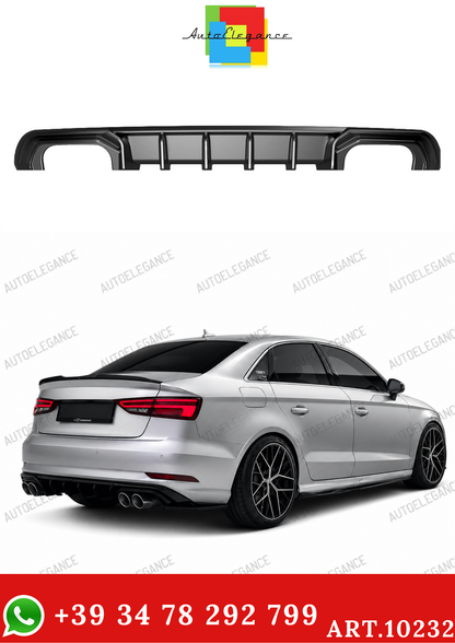 💫ART.10232 Diffusore Posteriore per AUDI A3 Sedan 8V Facelift 2016-2020💫