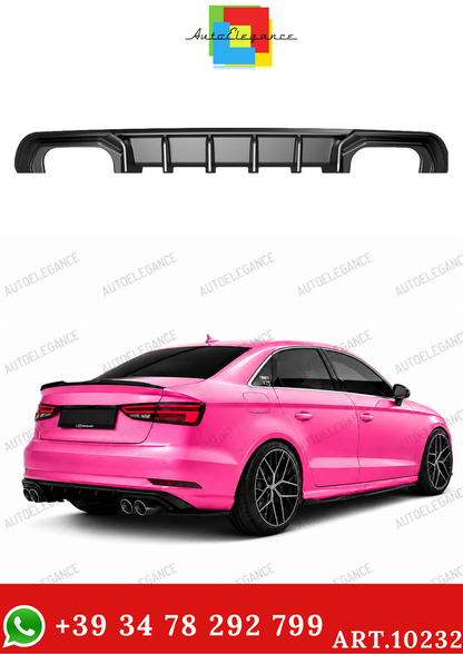 💫ART.10232 Diffusore Posteriore per AUDI A3 Sedan 8V Facelift 2016-2020💫