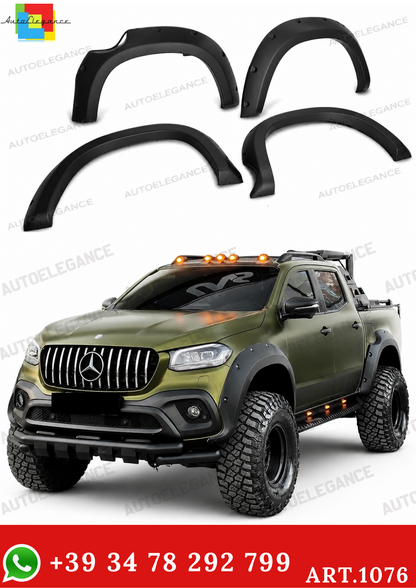 ART. 1076 PARAFANGHI MERCEDES CLASSE X W470 2017+ NERO OPACO