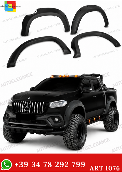 ART. 1076 PARAFANGHI MERCEDES CLASSE X W470 2017+ NERO OPACO