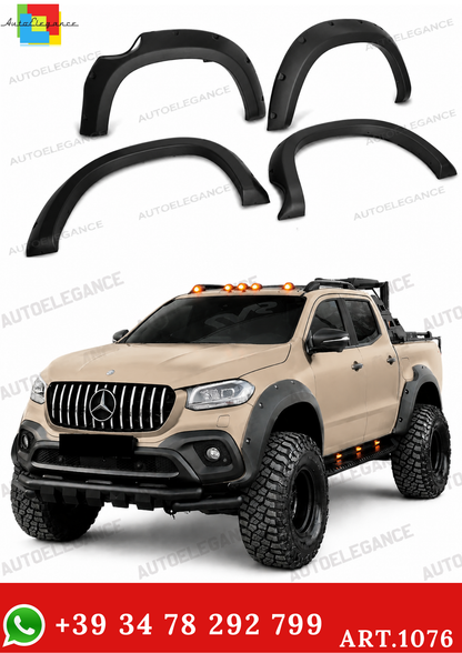 ART. 1076 PARAFANGHI MERCEDES CLASSE X W470 2017+ NERO OPACO