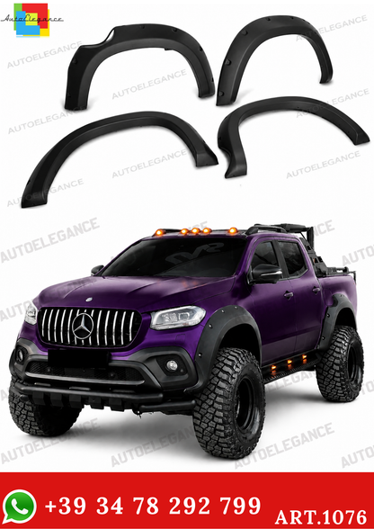 ART. 1076 PARAFANGHI MERCEDES CLASSE X W470 2017+ NERO OPACO