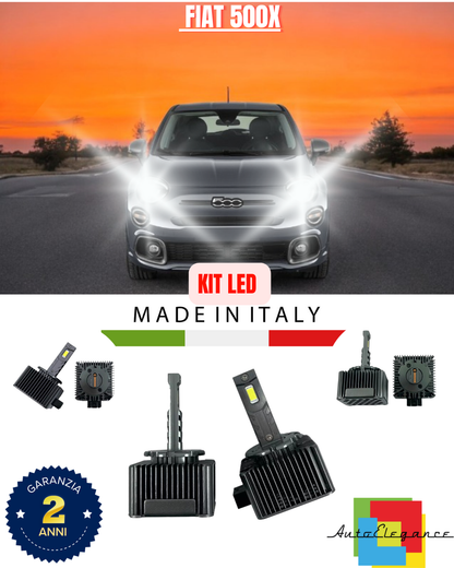 ❤️ LAMPADE ANABBAGLIANTI D5S KIT LED 6000K ADATTO PER   FIAT 500X❤️