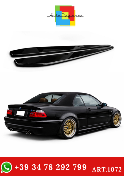 💫BMW SÉRIE 3 E46 COUPÉ LAME SOUS JUPES LATÉRALES ABS NOIR BRILLANT SPLITTER💫