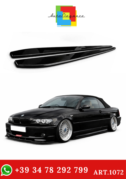 💫BMW SÉRIE 3 E46 COUPÉ LAME SOUS JUPES LATÉRALES ABS NOIR BRILLANT SPLITTER💫