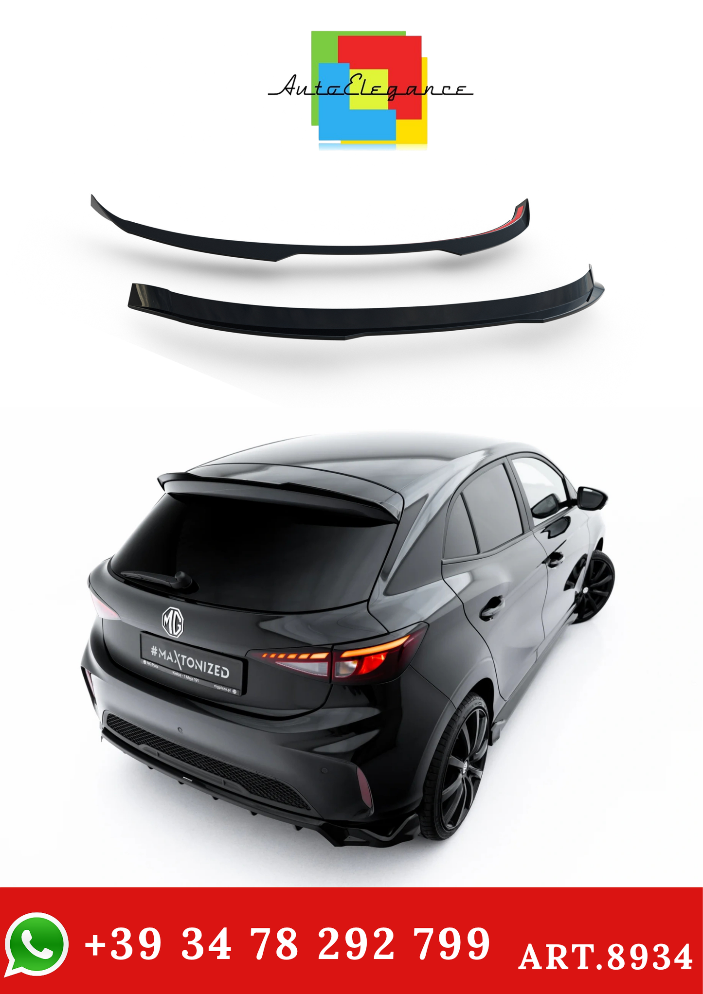 💫ART.8934 Spoiler Tetto per MG 3 Mk1 2024+💫