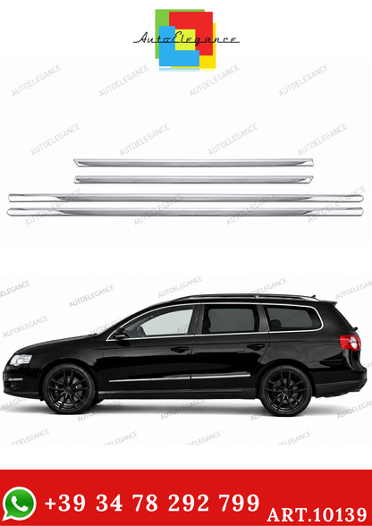 💫ART.10139 Cornici Finestrini Cromate, 4 pezzi, per VW Passat B6 3C 2005–2010💫