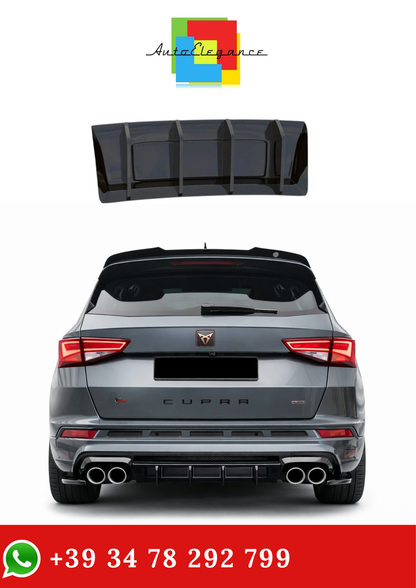 💫Street+ Diffusore Posteriore adatto per CUPRA Ateca Mk1 / Mk1 FL Nero Lucido💫
