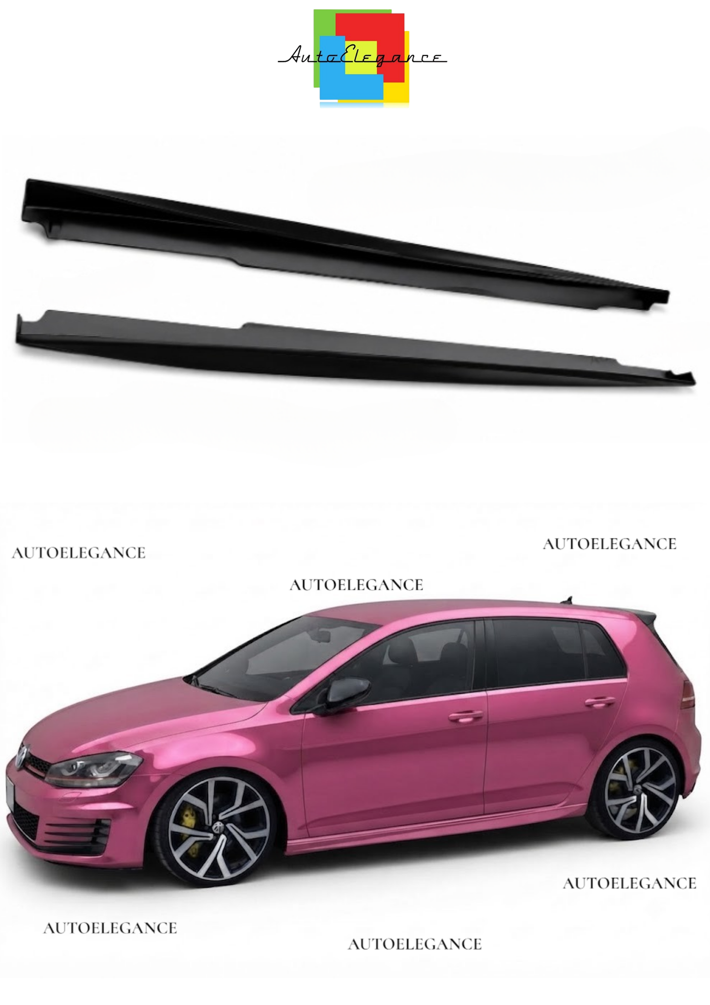👉VW GOLF 7 VII 2012 IN POI MINIGONNE LATERALI SOTTO PORTA👈