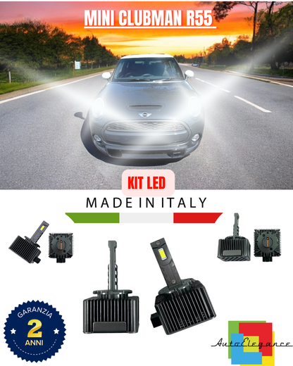 ❤️ LAMPADE ANABBAGLIANTI D1S KIT LED 6000K ADATTO PER MINI CLUBMAN R55 ❤️