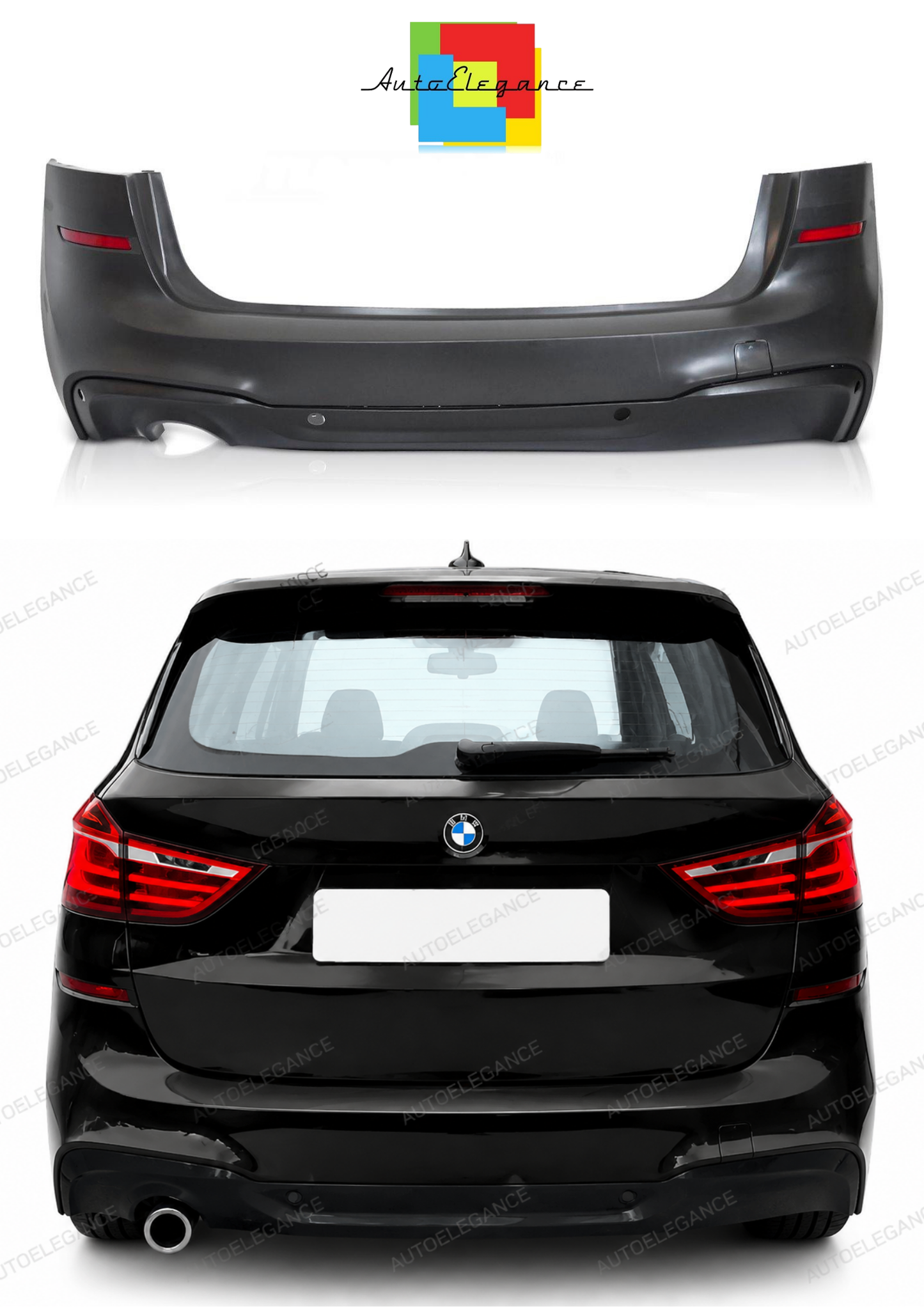 💫ART.10382 PARAURTI POSTERIORE SPORT PDC PER BMW F45 LCI 18-21💫