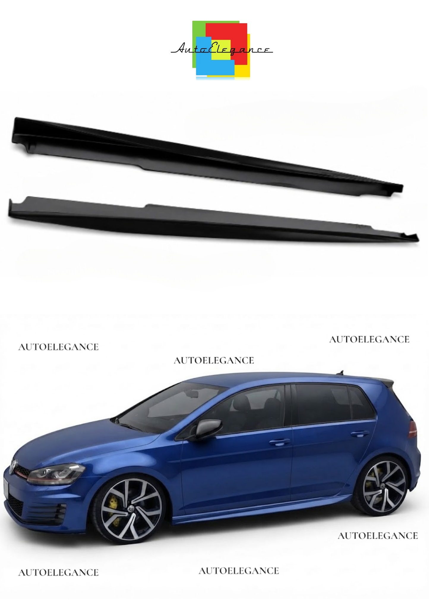 👉VW GOLF 7 VII 2012 IN POI MINIGONNE LATERALI SOTTO PORTA👈