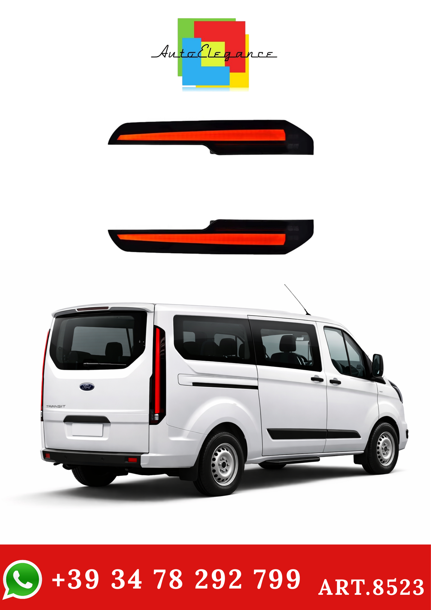 💫ART.8523 Fanali Posteriore LED DRL per Ford Transit V362 2016-2022💫