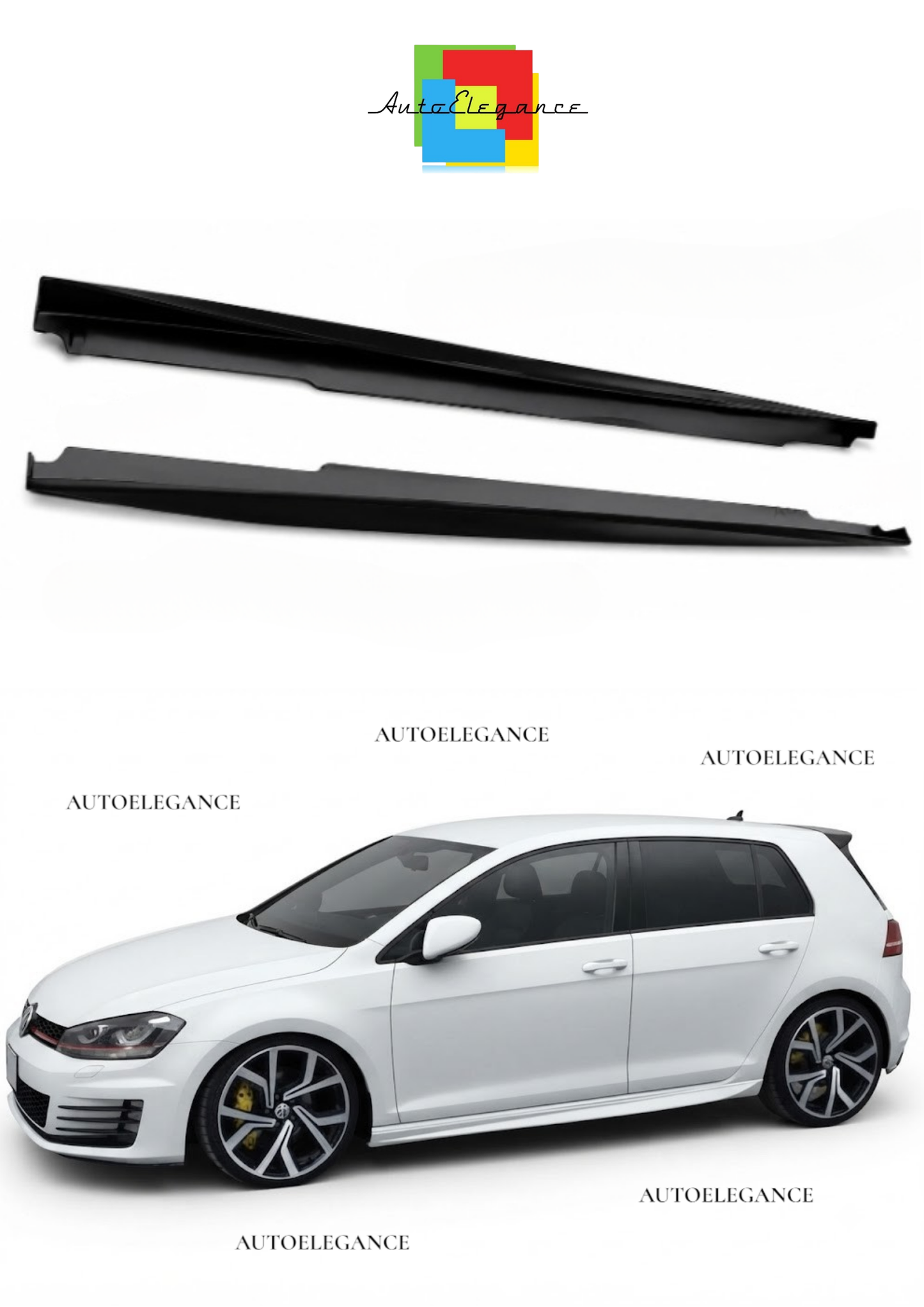 👉VW GOLF 7 VII 2012 IN POI MINIGONNE LATERALI SOTTO PORTA👈