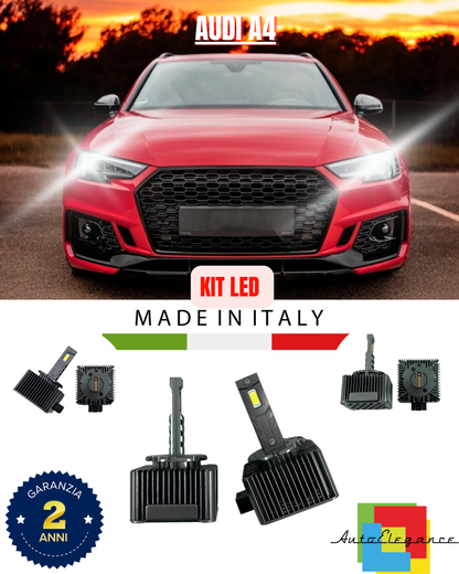 ❤️ LAMPADE ANABBAGLIANTI D3S KIT LED 6000K ADATTO PER AUDI A4❤️