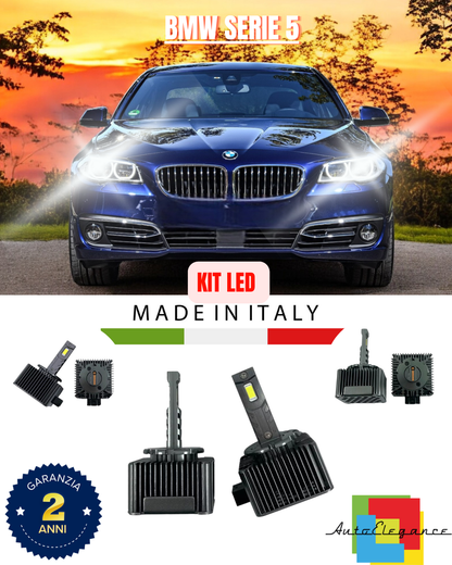 ❤️ LAMPADE ANABBAGLIANTI D1S KIT LED 6000K ADATTO PER BMW SERIE 5❤️